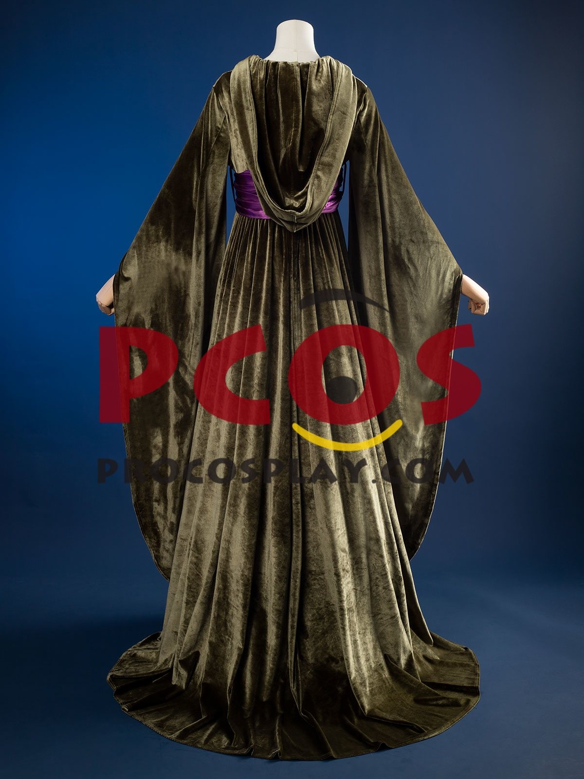 Ready to Ship Revenge of the Sith Padme Naberrie Amidala Cosplay Olive Velvet Dress FY0188