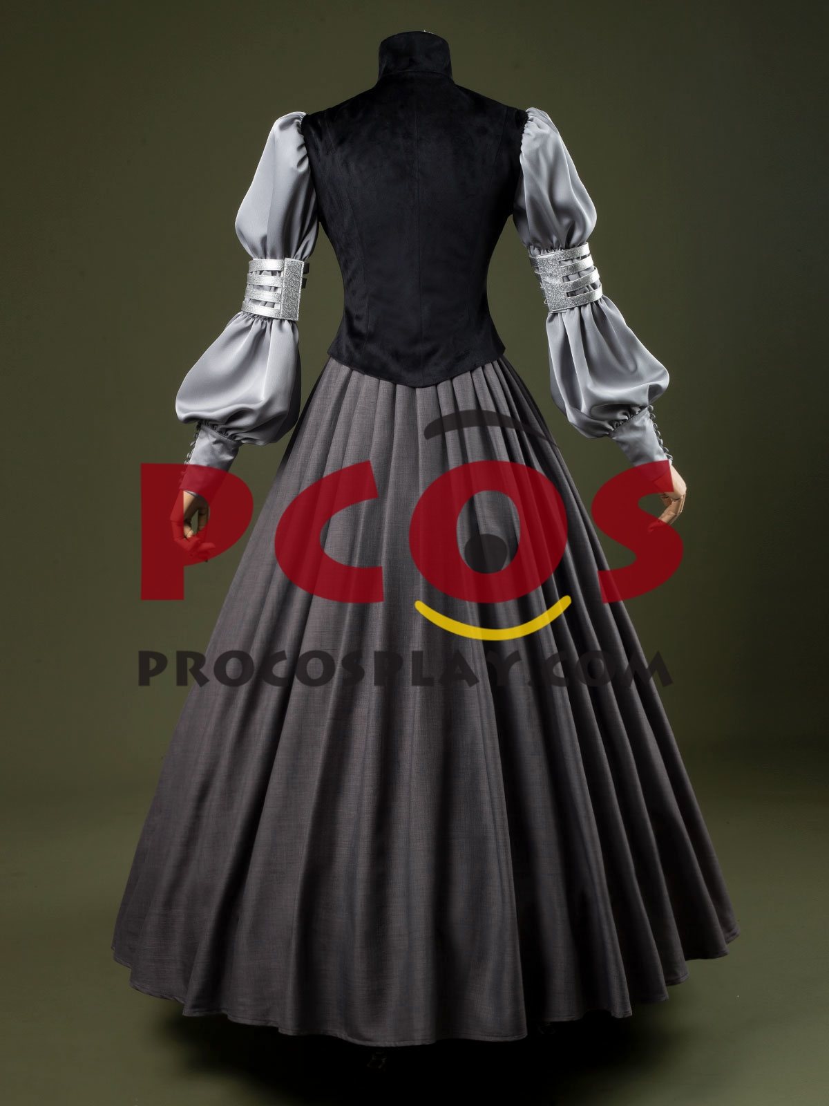 Ready to Ship Attack of the Clones Padmé Naberrie Amidala Padme Gray Dress Cosplay Costume FY0204