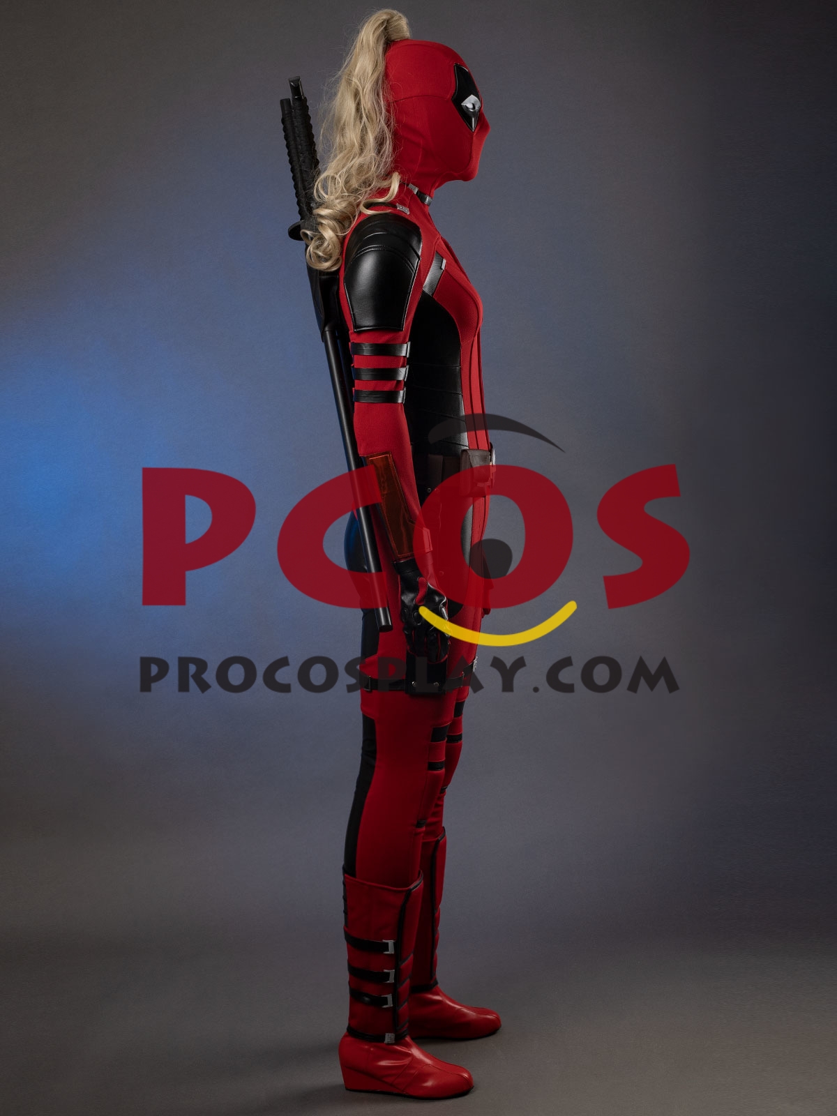 Ready to Ship Deadpool 3 Deadpool & Wolverine Lady Deadpool Wanda Wilson Cosplay Costume C09788 Knitted Version
