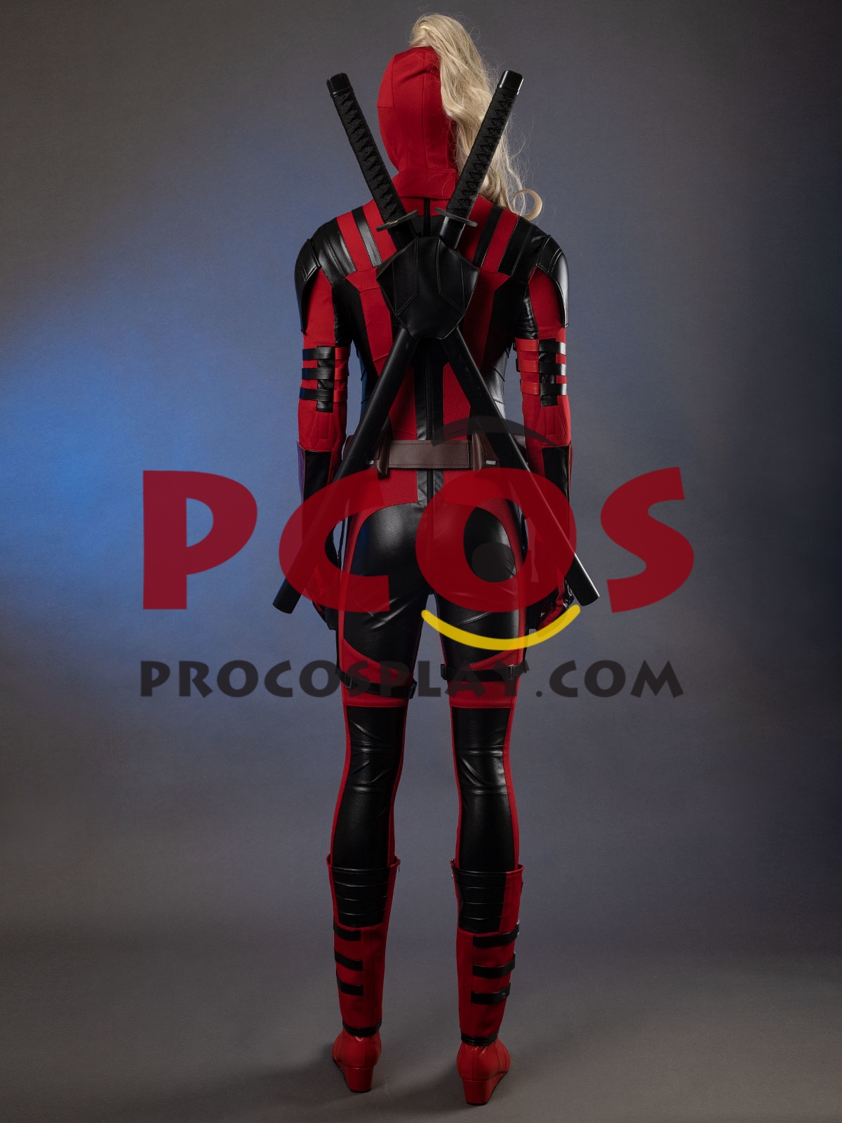 Ready to Ship Deadpool 3 Deadpool & Wolverine Lady Deadpool Wanda Wilson Cosplay Costume C09788 Knitted Version