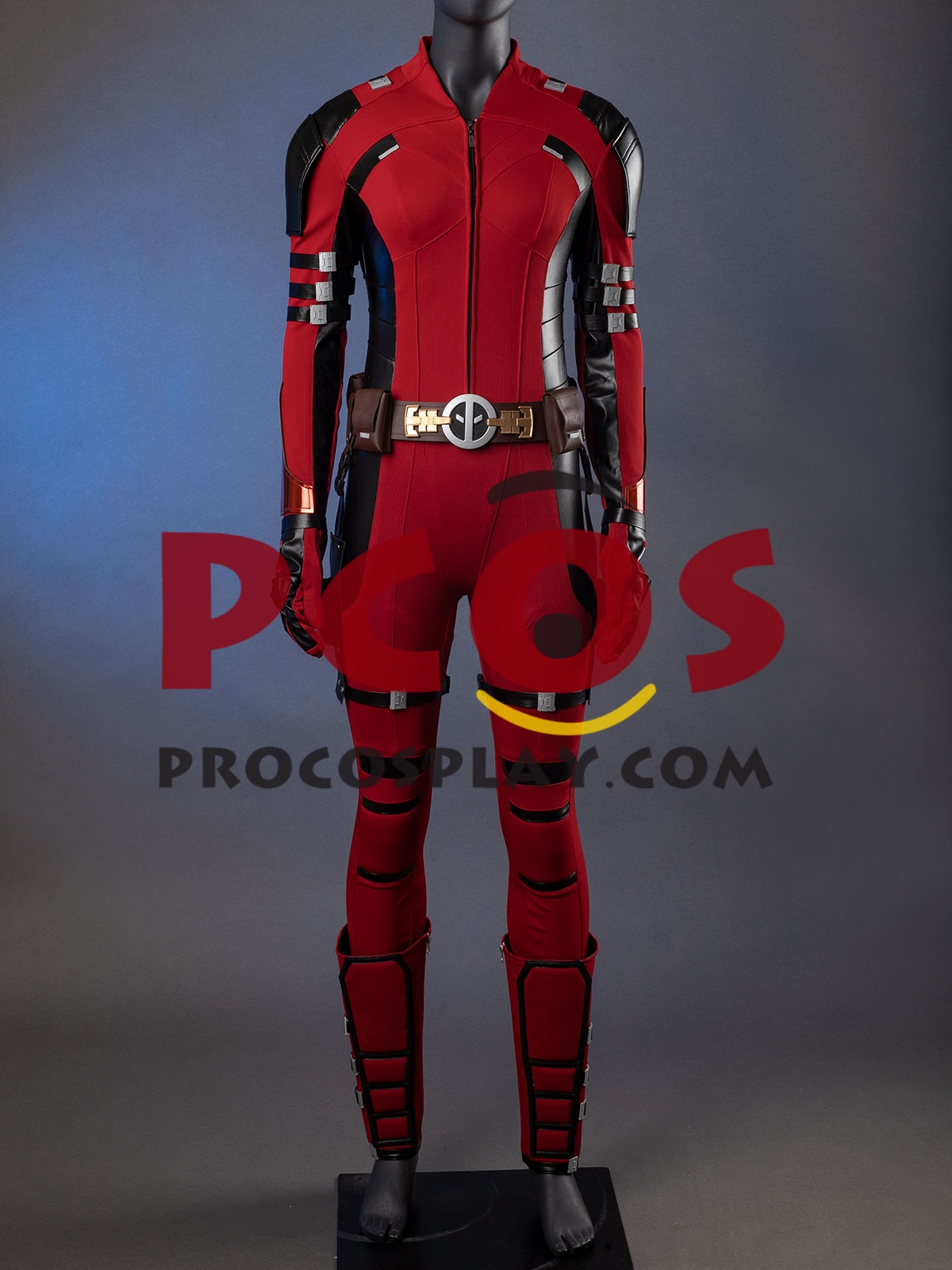 Ready to Ship Deadpool 3 Deadpool & Wolverine Lady Deadpool Wanda Wilson Cosplay Costume C09788 Knitted Version