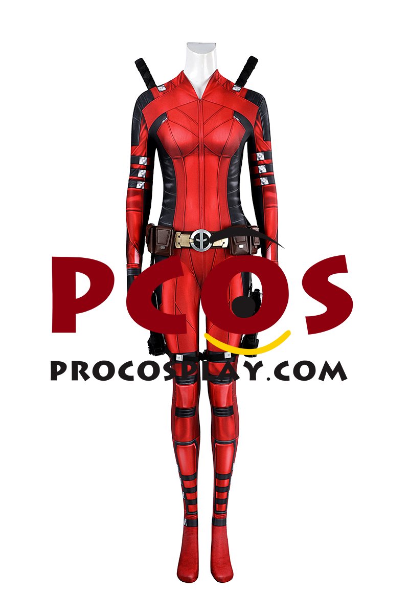 Deadpool 3 Deadpool & Wolverine Lady Deadpool Wanda Wilson Cosplay Costume C09270