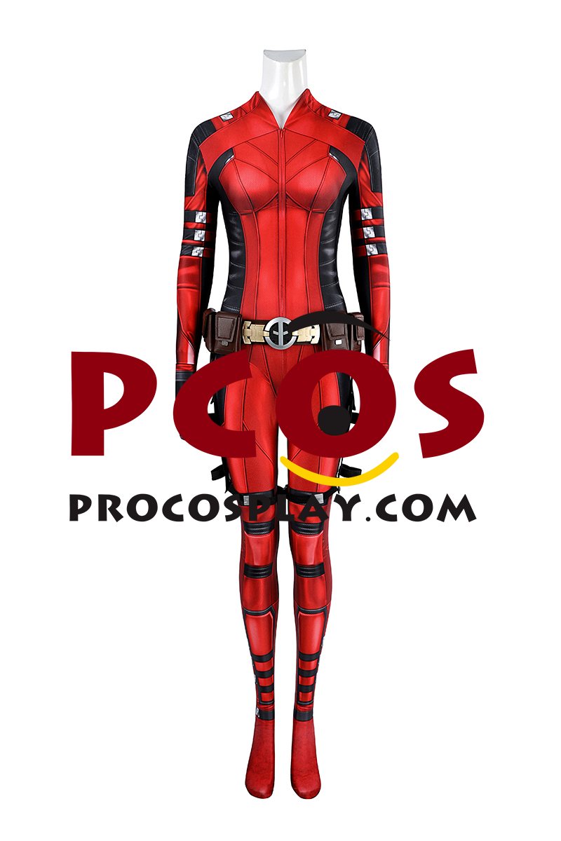 Deadpool 3 Deadpool & Wolverine Lady Deadpool Wanda Wilson Cosplay Costume C09270