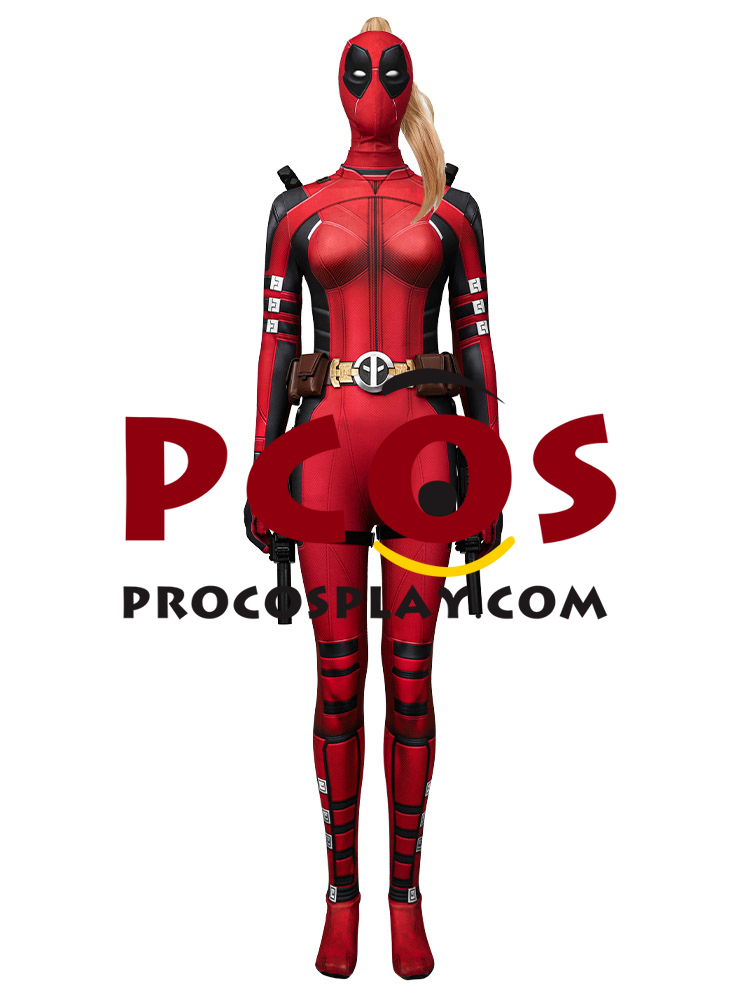 (image for) Deadpool 3 Deadpool & Wolverine Lady Deadpool Wanda Wilson Cosplay Costume C09185E Economic Version