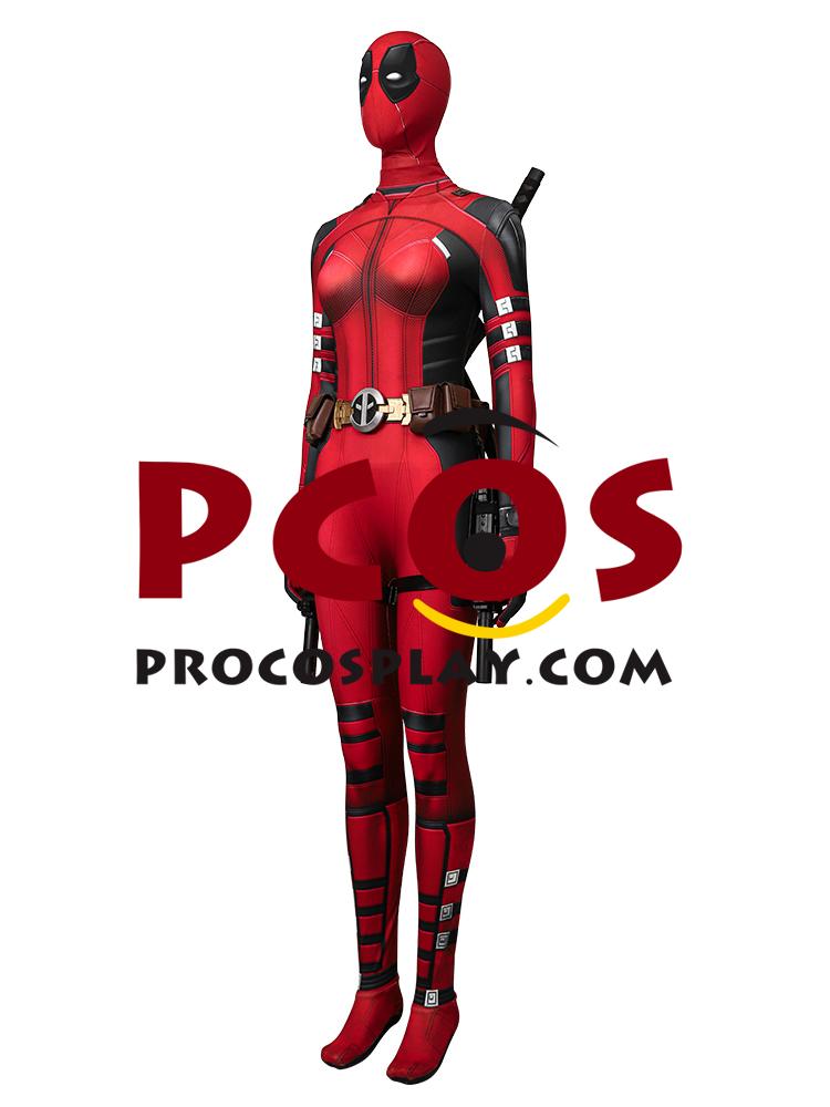Deadpool 3 Deadpool & Wolverine Lady Deadpool Wanda Wilson Cosplay Costume C09185E Economic Version