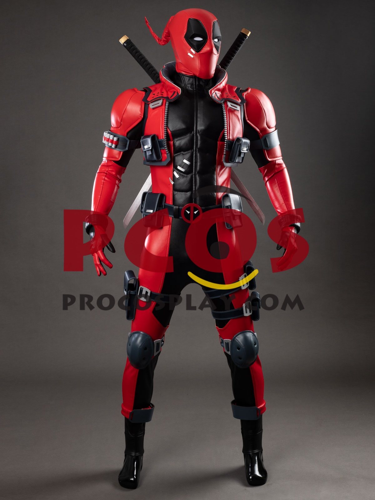Game Rivals Deadpool Wade Wilson Cosplay Costume Upgraded Version C09937P