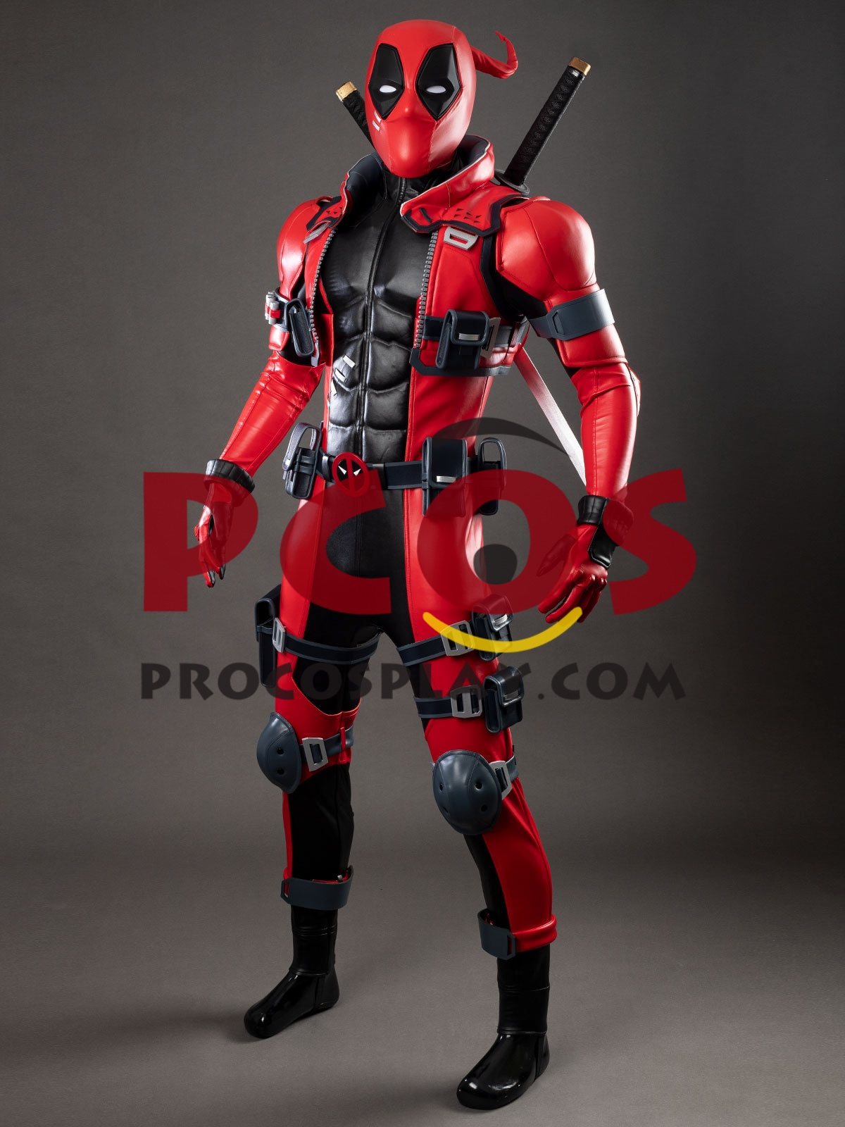 Game Rivals Deadpool Wade Wilson Cosplay Costume Upgraded Version C09937P