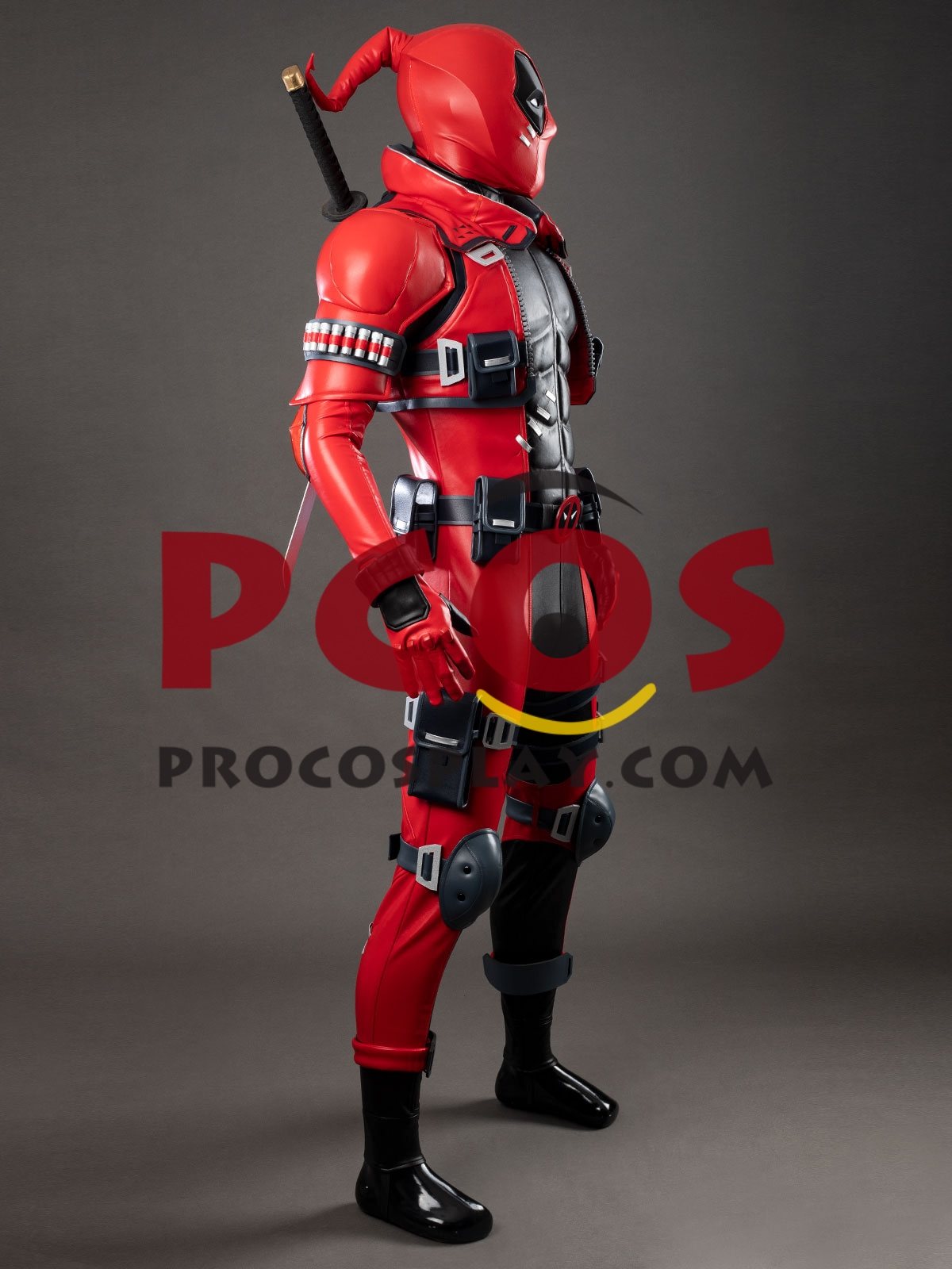 Game Rivals Deadpool Wade Wilson Cosplay Costume Upgraded Version C09937P