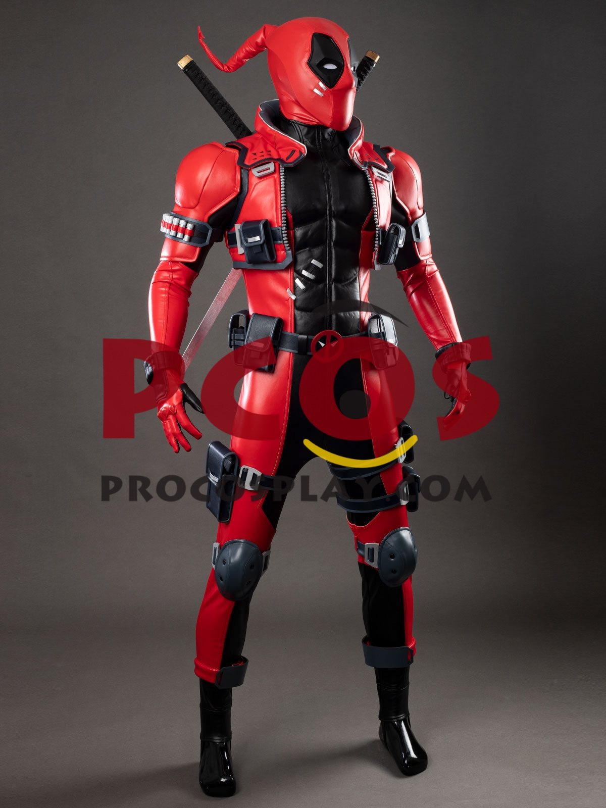 Game Rivals Deadpool Wade Wilson Cosplay Costume Upgraded Version C09937P