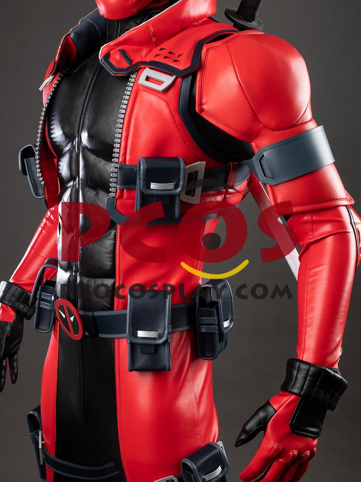 Game Rivals Deadpool Wade Wilson Cosplay Costume Upgraded Version C09937P