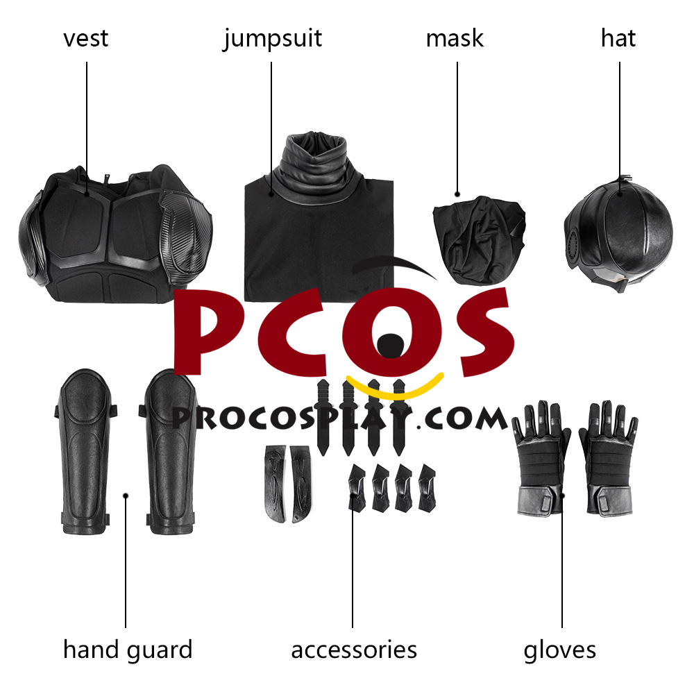 The Boys Season 2 Black Noir Cosplay Costume mp006094