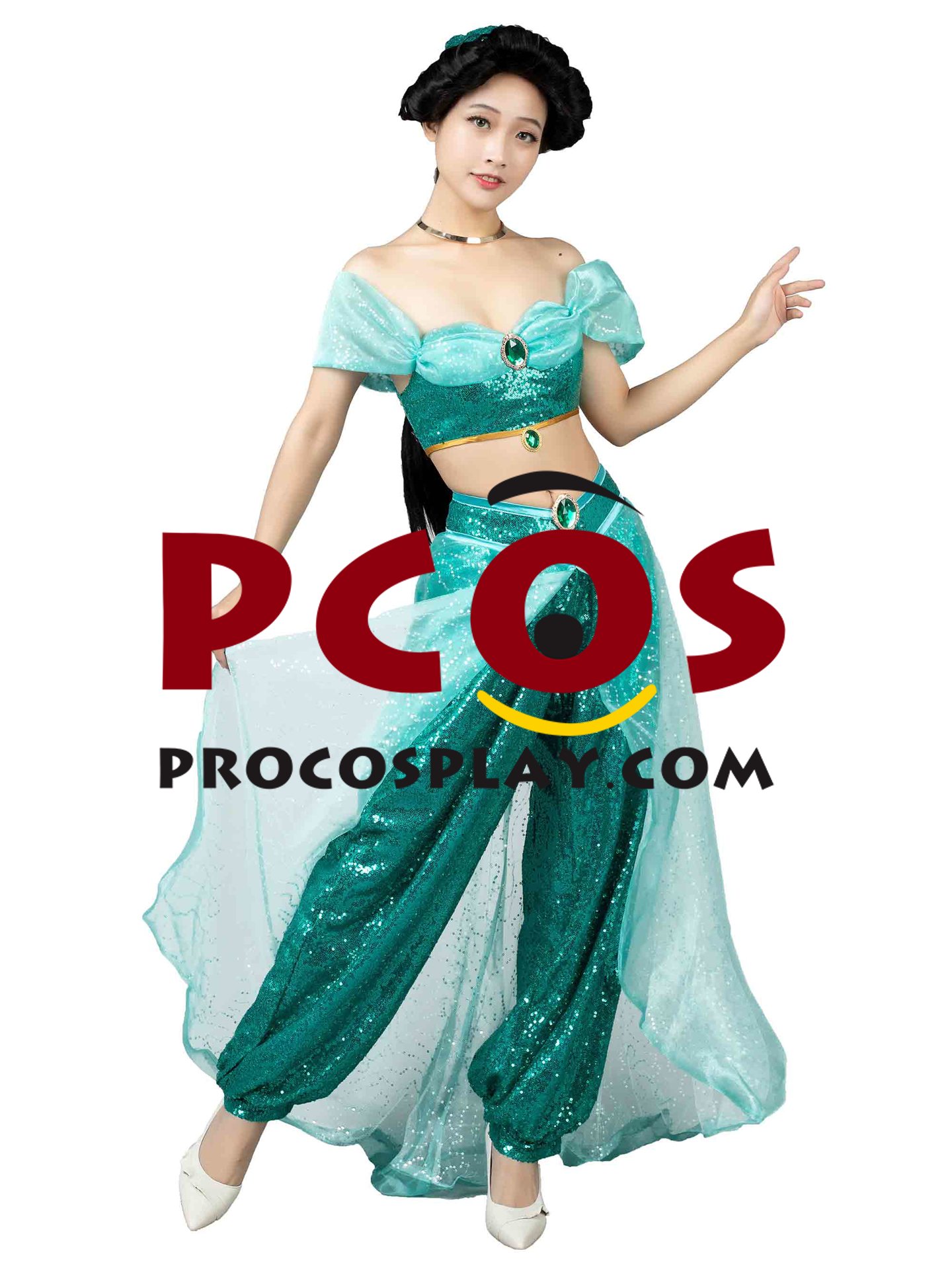 Aladdin Princess Jasmine Animated version Costume mp004781 (image for) Aladdin Princess Jasmine Animated version Costume mp004781