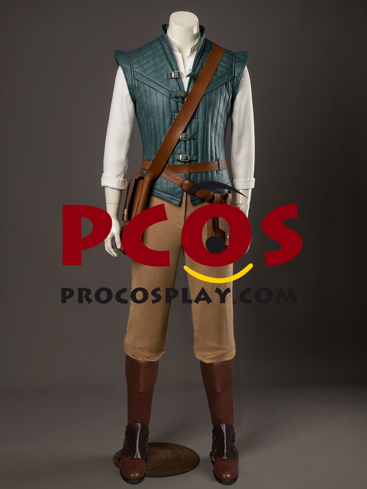 (image for) Ready to Ship Tangled Princess Flynn Rider Cosplay Costume FY0060 Upgraded Version
