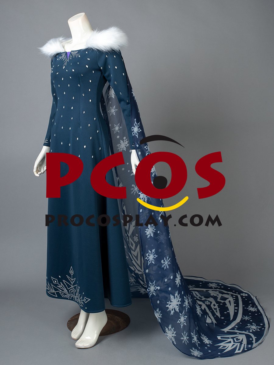 Olaf's Frozen Adventure Elsa Cosplay Costume mp005237