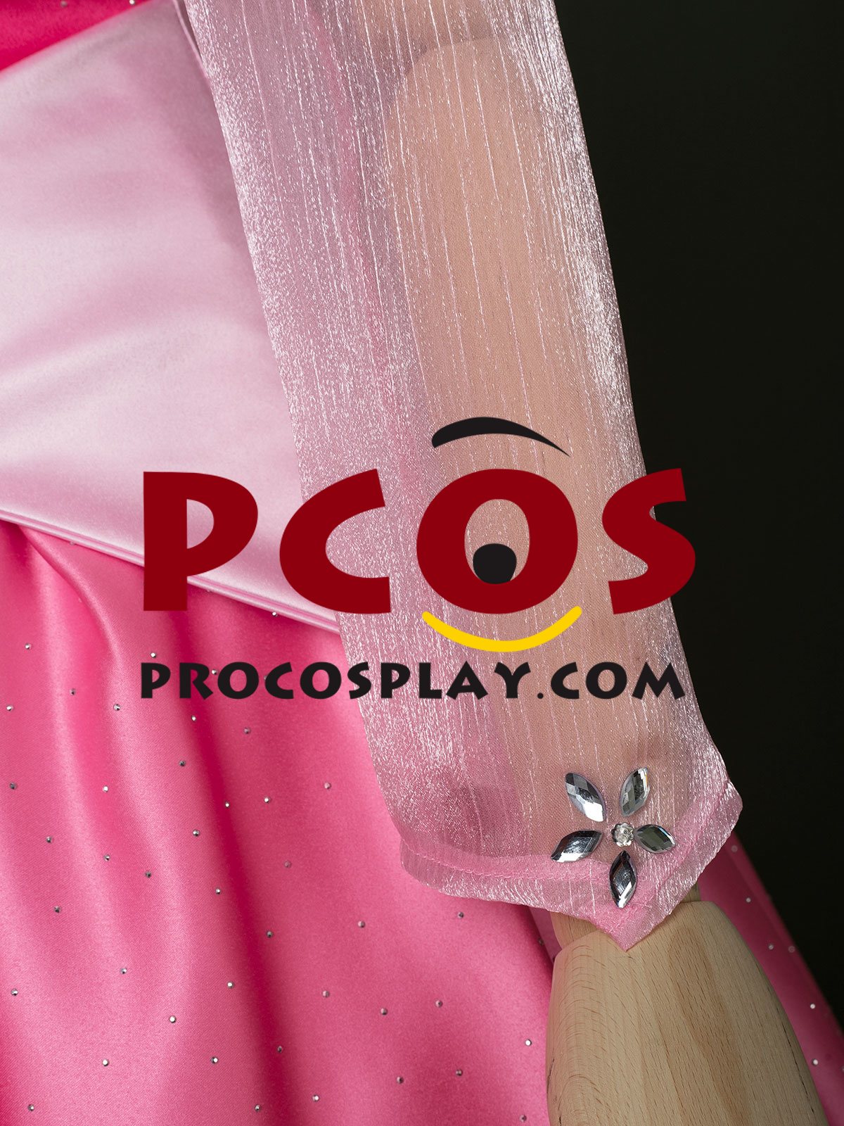Sleeping Beauty Princess Aurora Cosplay Shining Pink Dress C09608