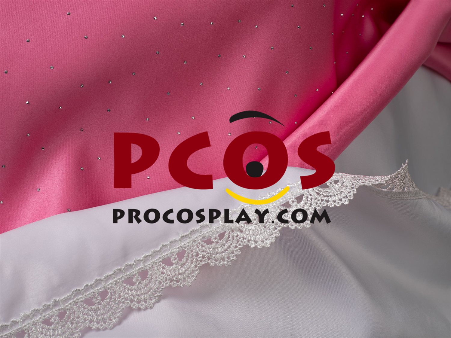 Sleeping Beauty Princess Aurora Cosplay Shining Pink Dress C09608