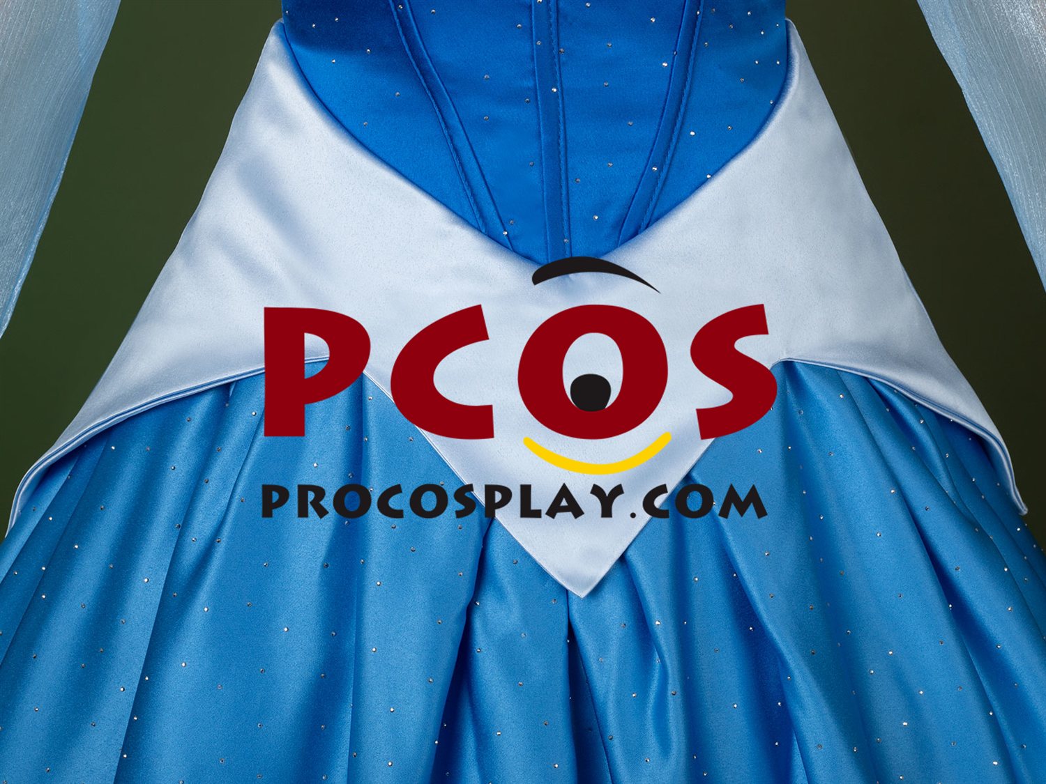 Sleeping Beauty Princess Aurora Cosplay Shining Blue Dress C09607