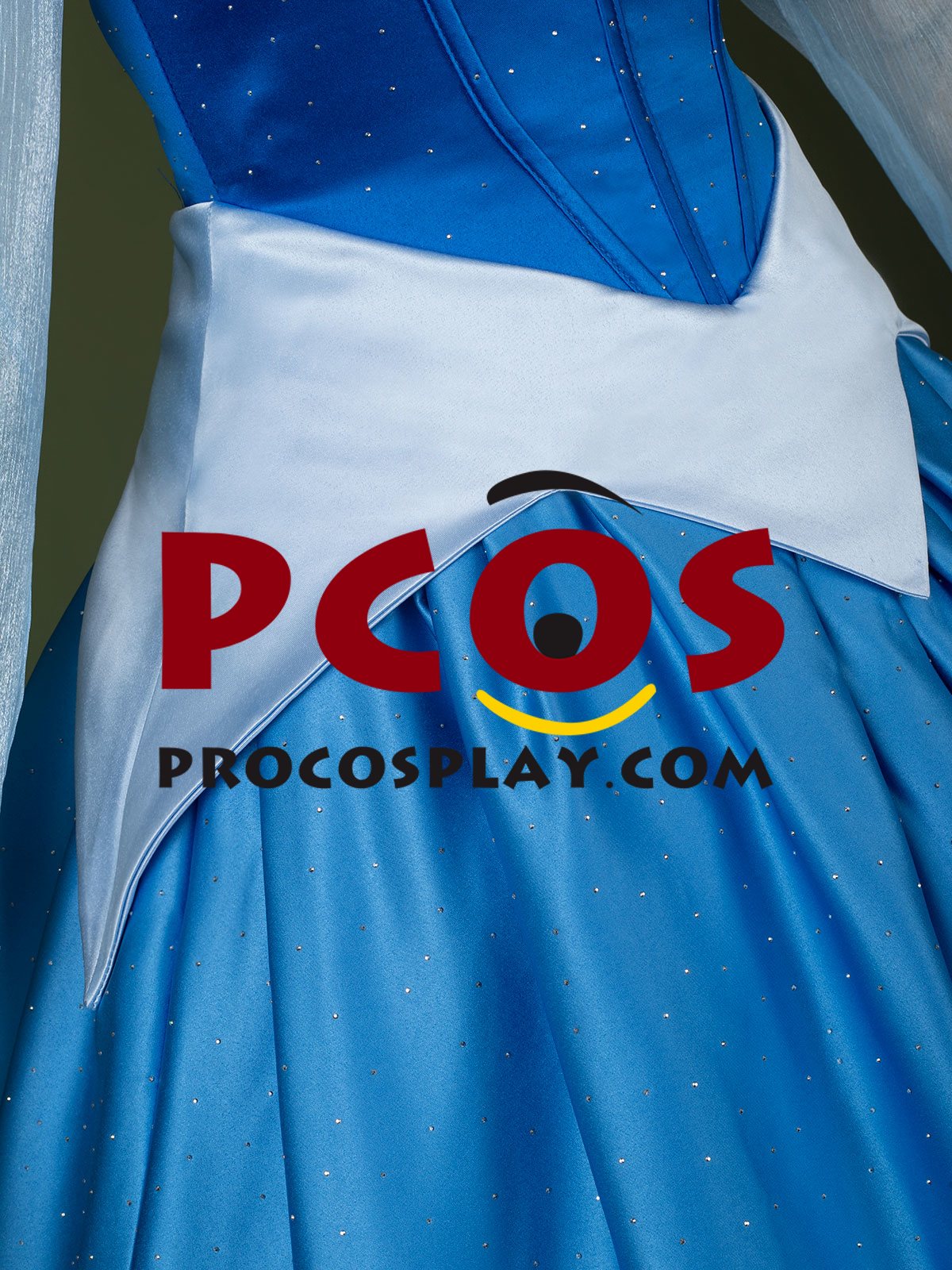 Sleeping Beauty Princess Aurora Cosplay Shining Blue Dress C09607