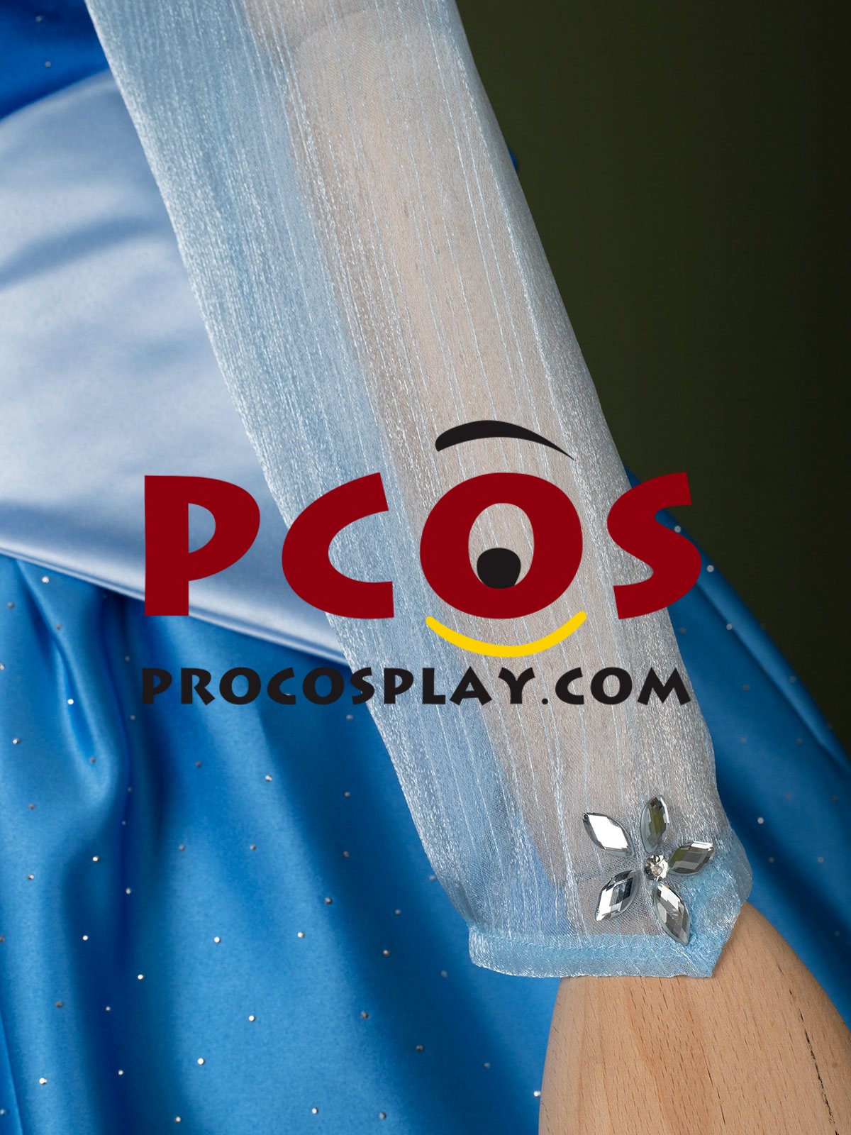 Sleeping Beauty Princess Aurora Cosplay Shining Blue Dress C09607