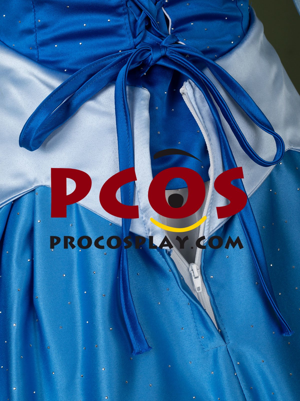 Sleeping Beauty Princess Aurora Cosplay Shining Blue Dress C09607