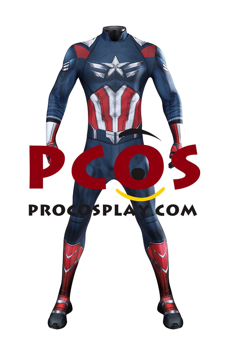 Captain America 4 Falcon Sam Wilson Cosplay Jumpsuit With Soles C09269 (image for) Captain America 4 Falcon Sam Wilson Cosplay Jumpsuit With Soles C09269