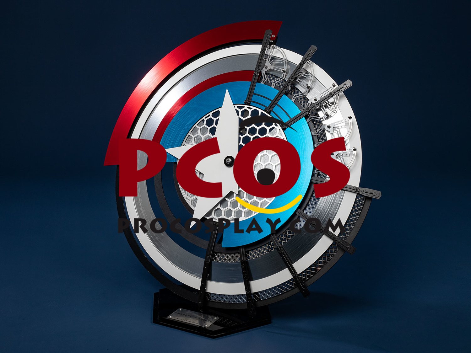 (image for) Deadpool 3 Deadpool and Wolverine Captain America Steve Rogers Cosplay Shield C09149 Aluminum Alloy Display Version