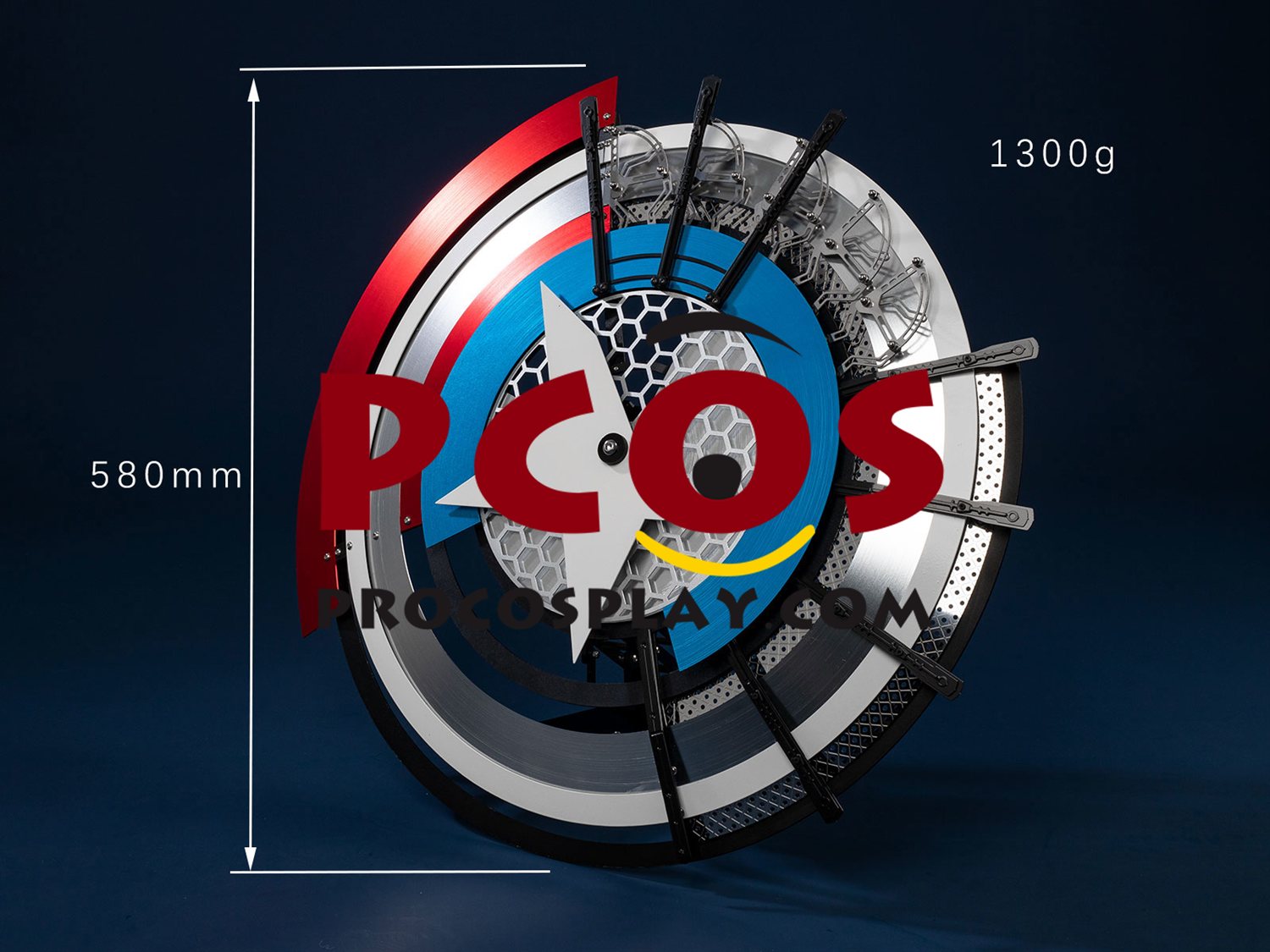 Deadpool 3 Deadpool and Wolverine Captain America Steve Rogers Cosplay Shield C09149 Aluminum Alloy Display Version