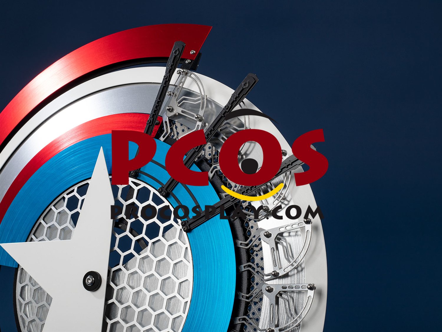 Deadpool 3 Deadpool and Wolverine Captain America Steve Rogers Cosplay Shield C09149 Aluminum Alloy Display Version