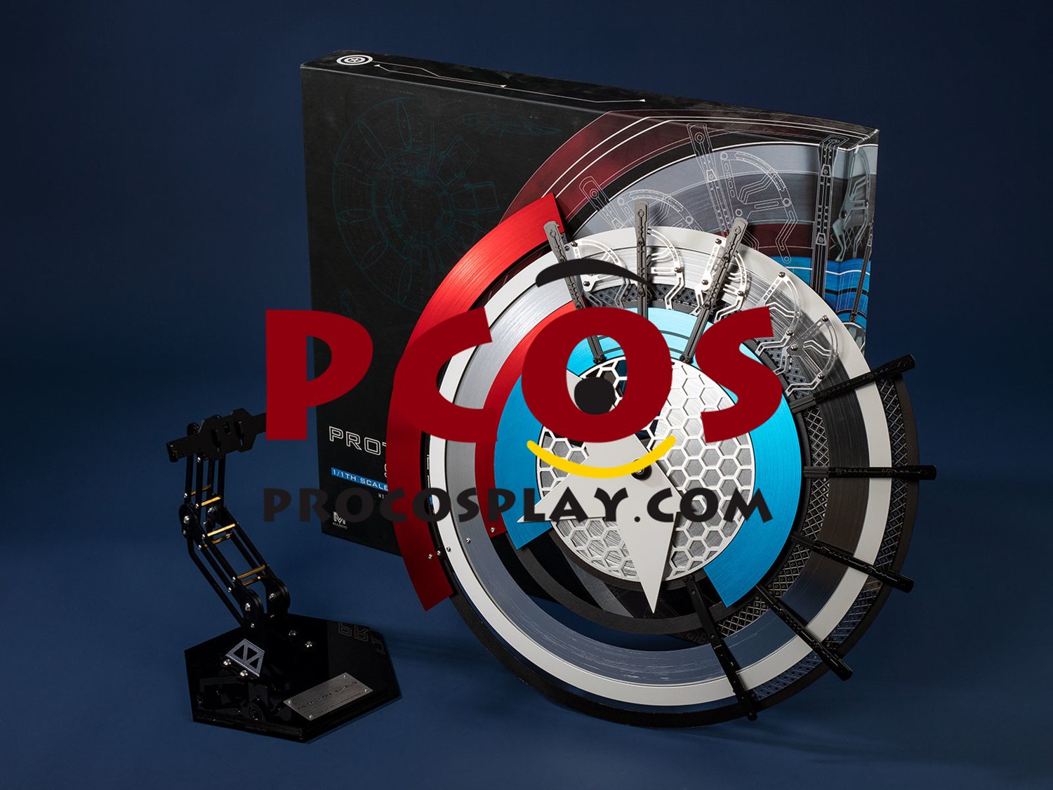 Deadpool 3 Deadpool and Wolverine Captain America Steve Rogers Cosplay Shield C09149 Aluminum Alloy Display Version