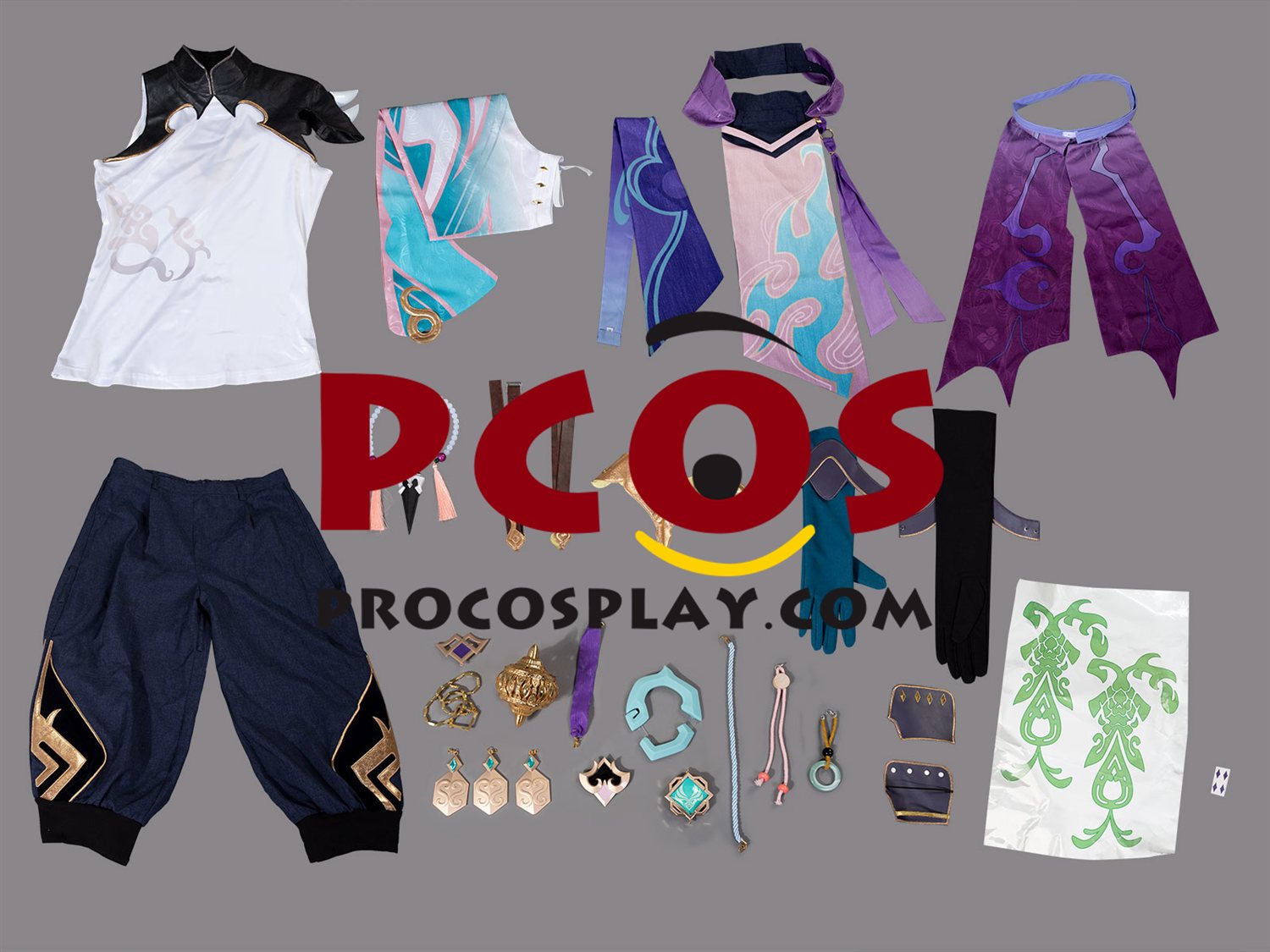 Genshin Impact Xiao Cosplay Costume C07487-AAA Top Version