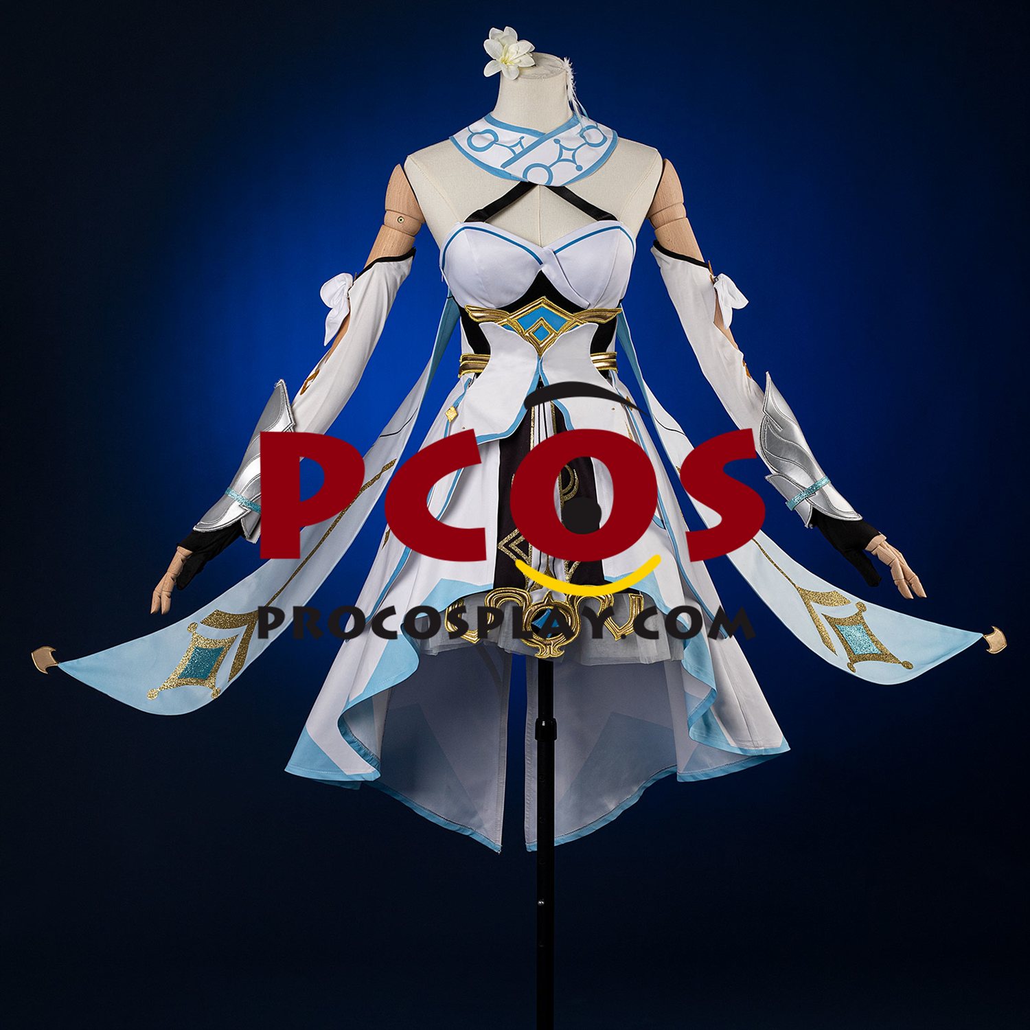 (image for) Ready to Ship Genshin Impact Traveler Lumine Cosplay Costume Upgraded Version C02895-AAA