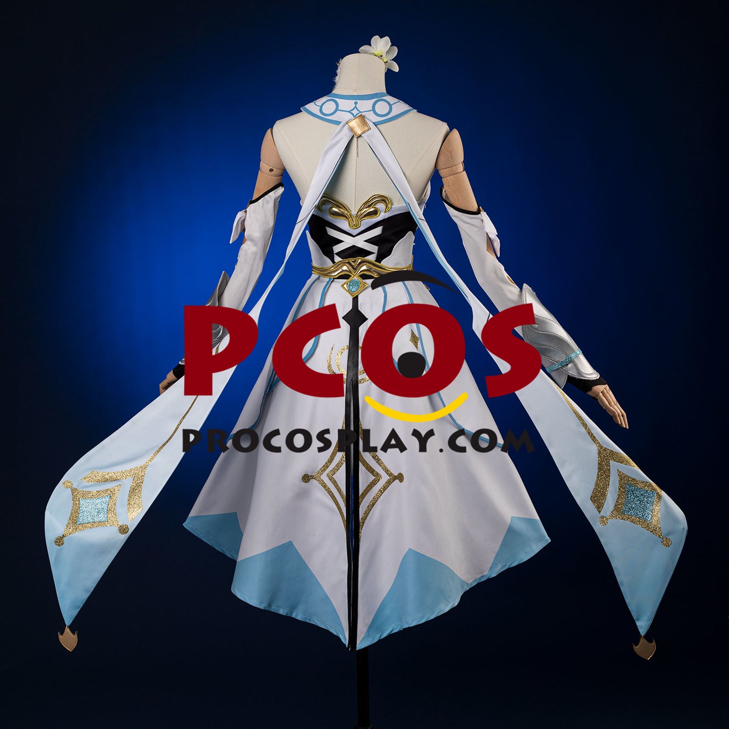 Ready to Ship Genshin Impact Traveler Lumine Cosplay Costume Upgraded Version C02895-AAA