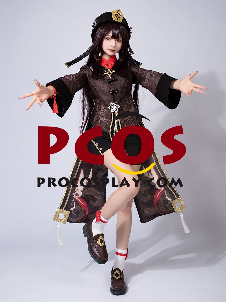 (image for) Game Genshin Impact Hu Tao Cosplay Costume Jacquard Version C02934-AAA
