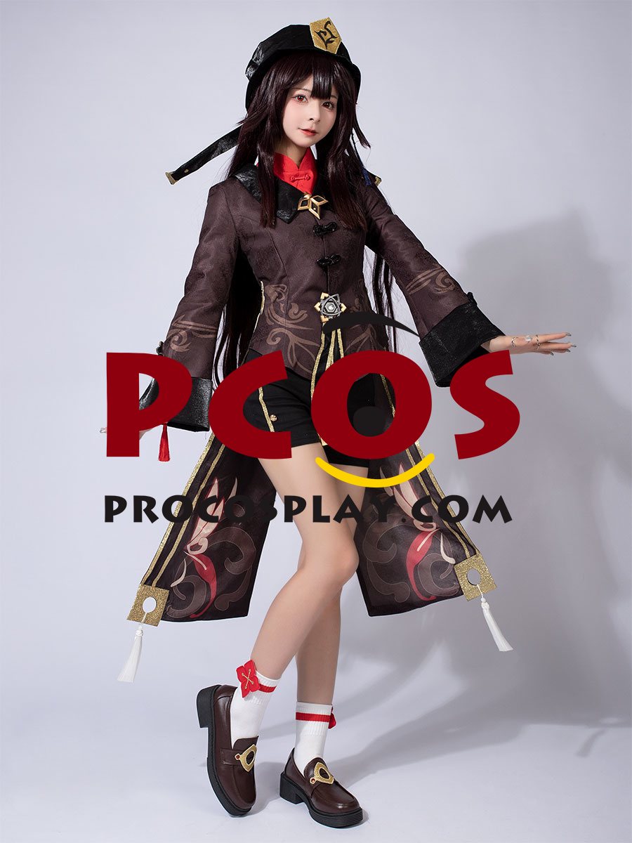 Game Genshin Impact Hu Tao Cosplay Costume Jacquard Version C02934-AAA