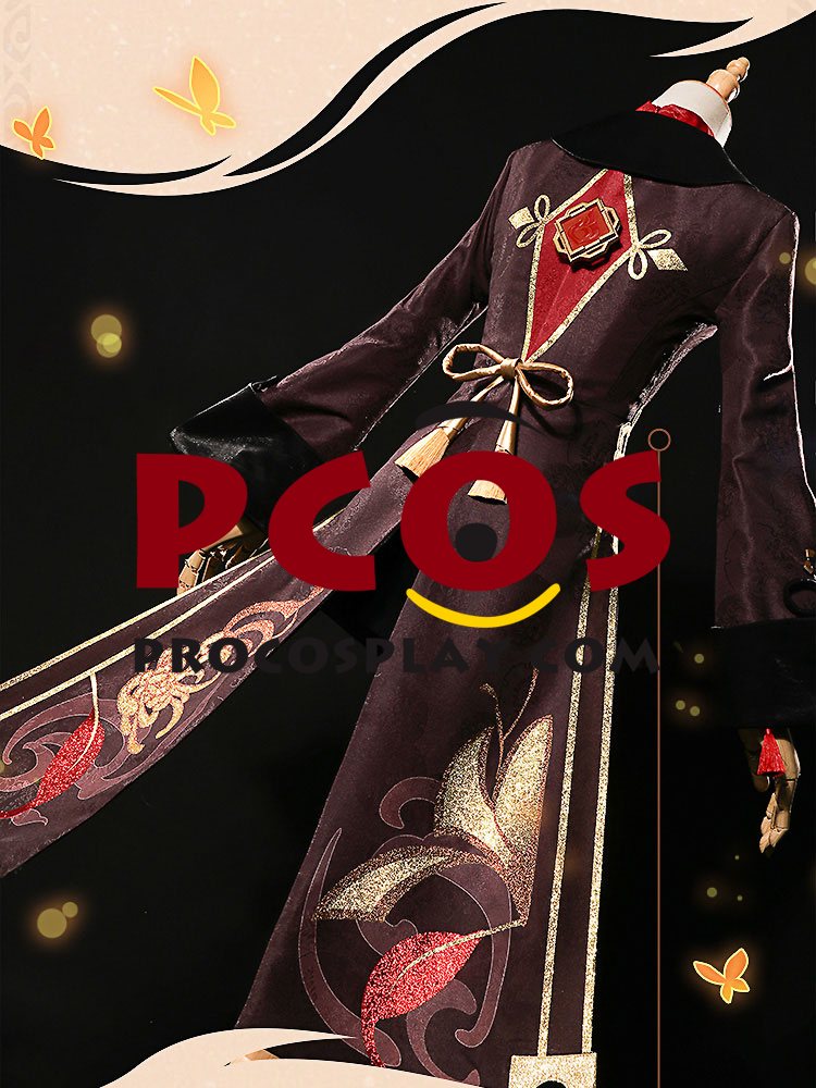 Game Genshin Impact Hu Tao Cosplay Costume Jacquard Version C02934-AAA