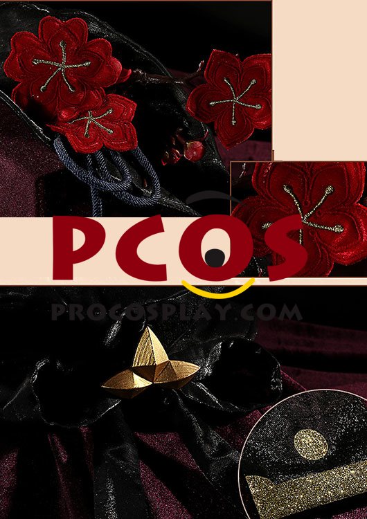 Game Genshin Impact Hu Tao Cosplay Costume Jacquard Version C02934-AAA