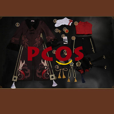Game Genshin Impact Hu Tao Cosplay Costume Jacquard Version C02934-AAA