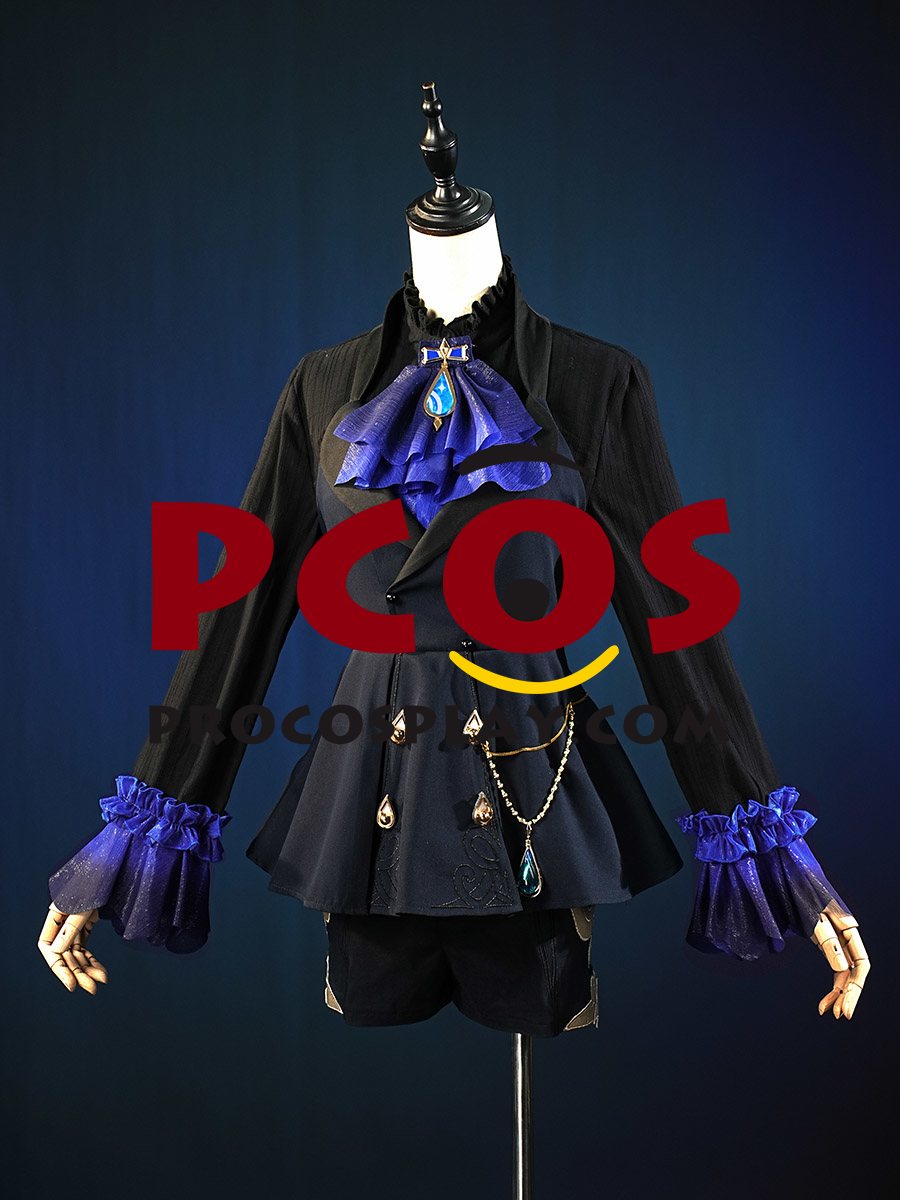Ready to Ship New Genshin Impact Pneuma Furina Cosplay Costume White & Black Version C08735-AAA