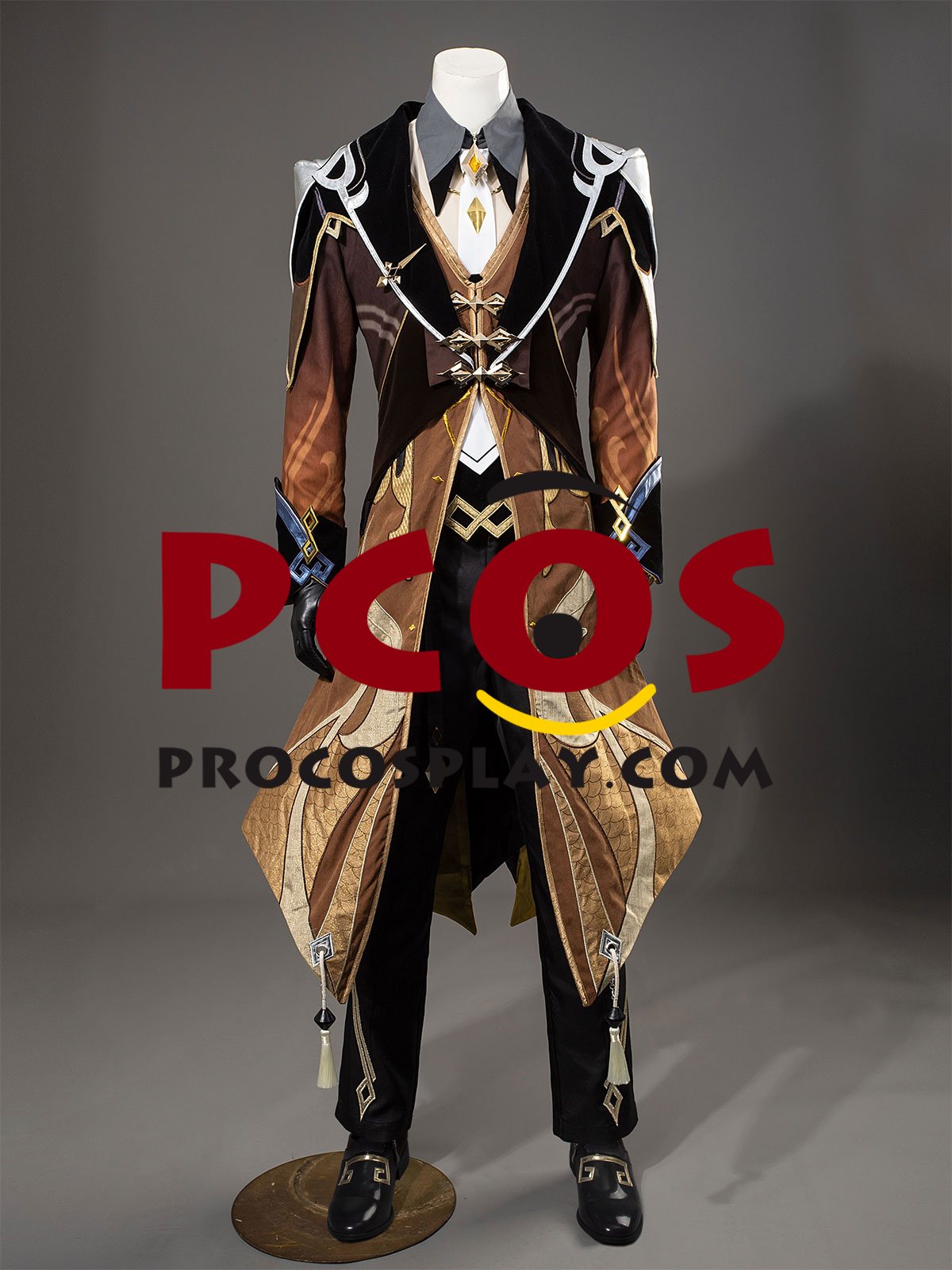 (image for) Ready to Ship Genshin Impact Zhongli Cosplay Costume C07484-AAA Top Version