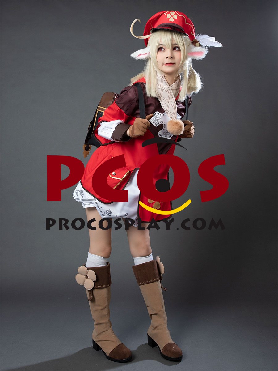 Ready to ship Genshin Impact Klee Cosplay Costume C00044-A