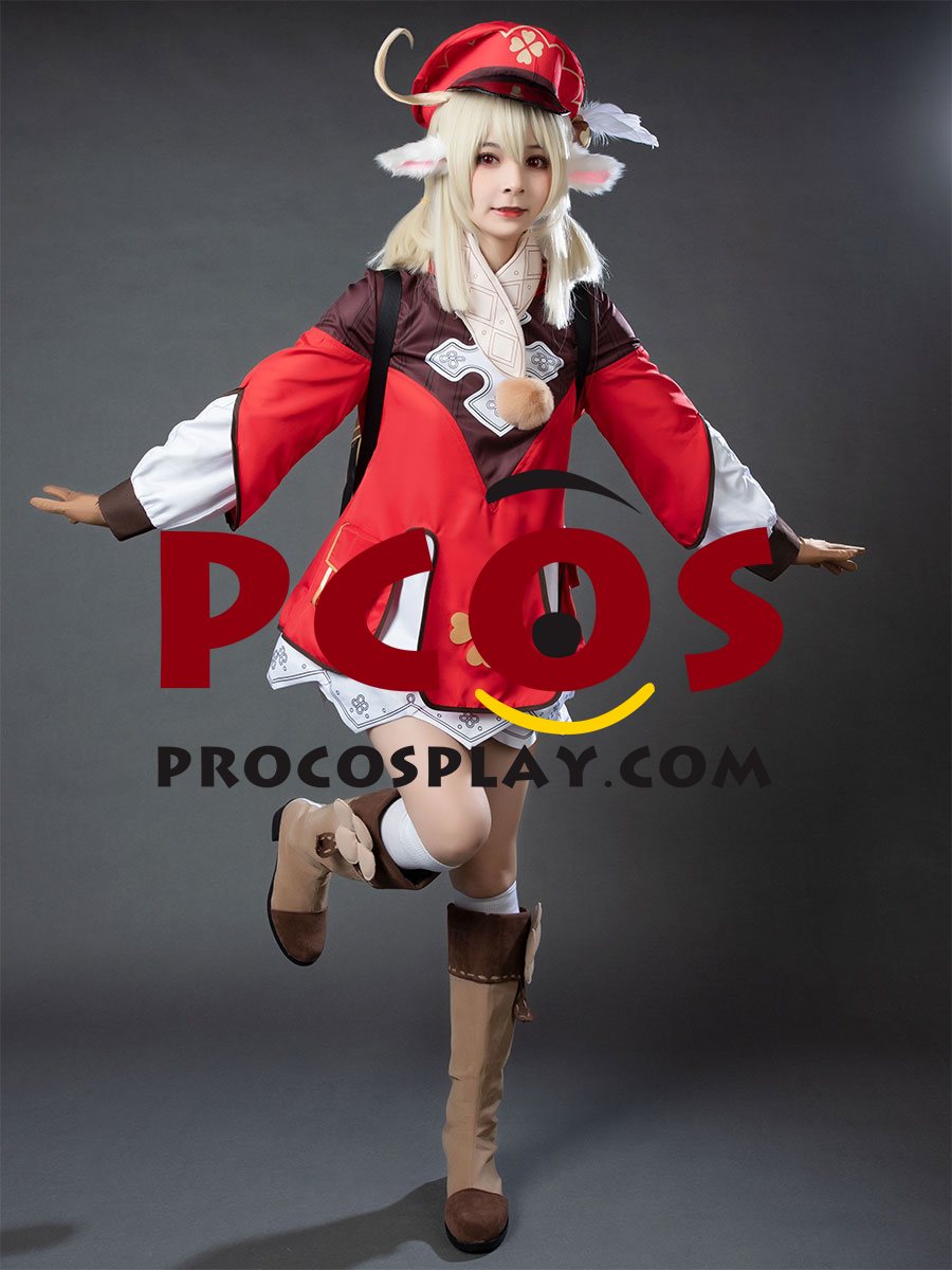 Ready to ship Genshin Impact Klee Cosplay Costume C00044-A