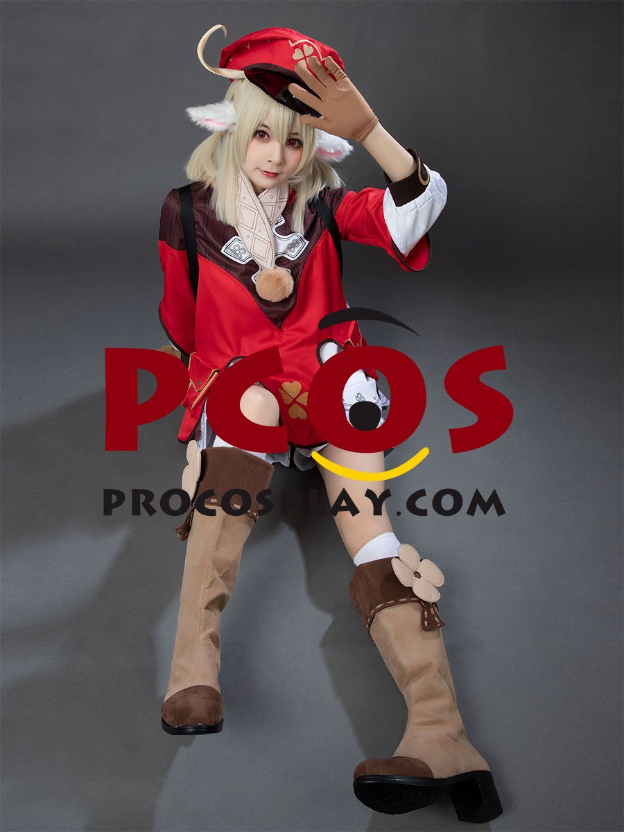 Ready to ship Genshin Impact Klee Cosplay Costume C00044-A