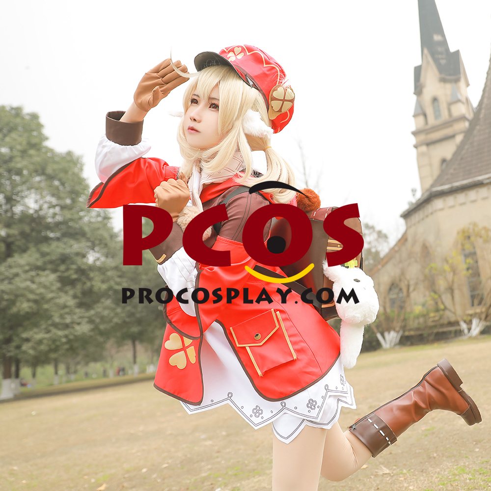 Ready to ship Genshin Impact Klee Cosplay Costume C00044-A
