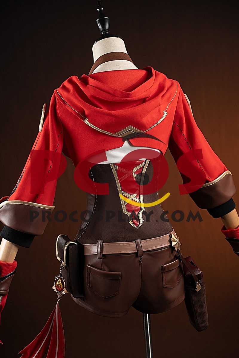 Game Genshin Impact Amber Cosplay Costume C09973