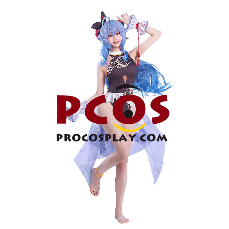 Ready to Ship Genshin Impact Ganyu Cosplay Swimsuit C07683 (image for) Ready to Ship Genshin Impact Ganyu Cosplay Swimsuit C07683