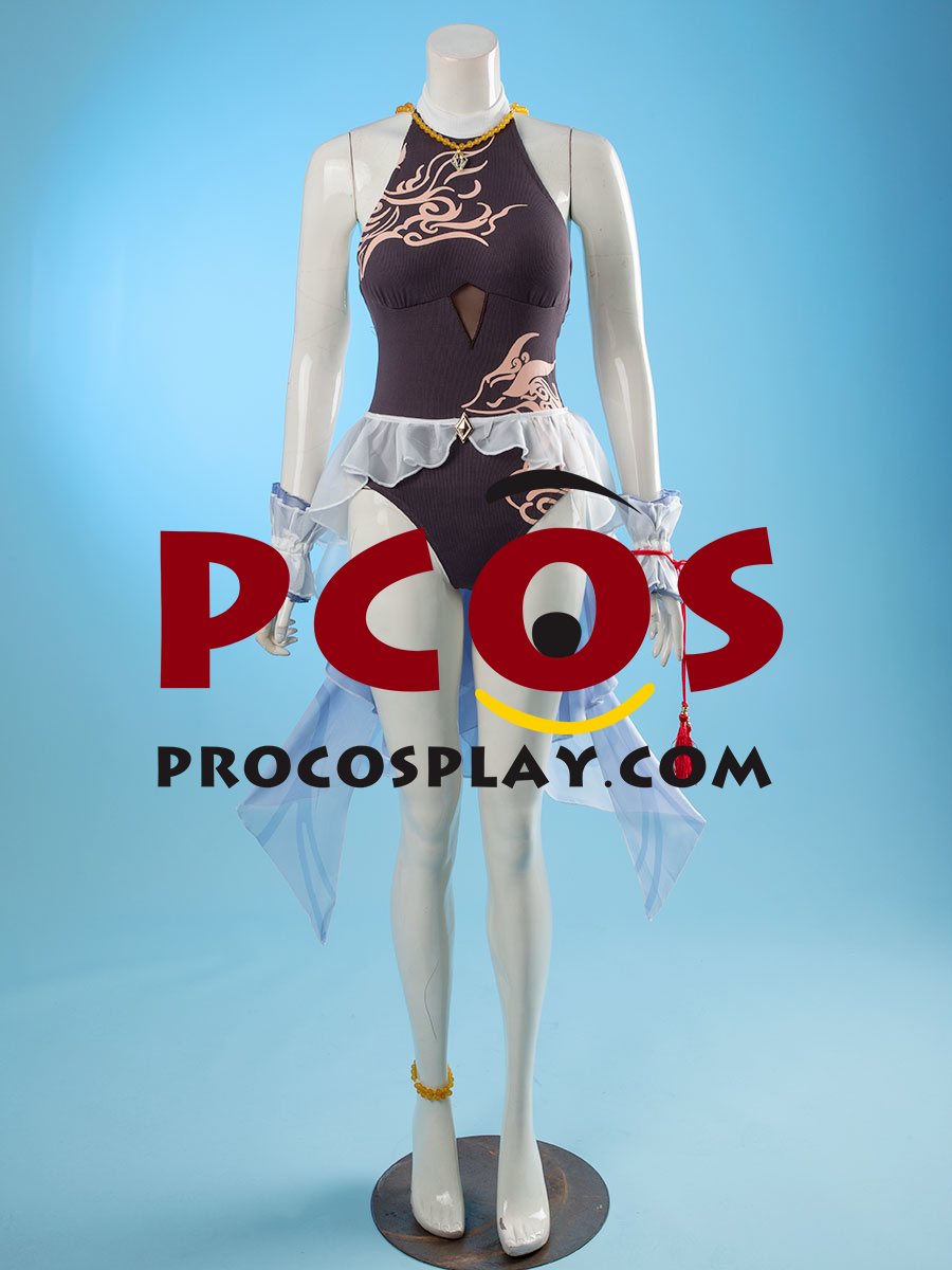 Ready to Ship Genshin Impact Ganyu Cosplay Swimsuit C07683