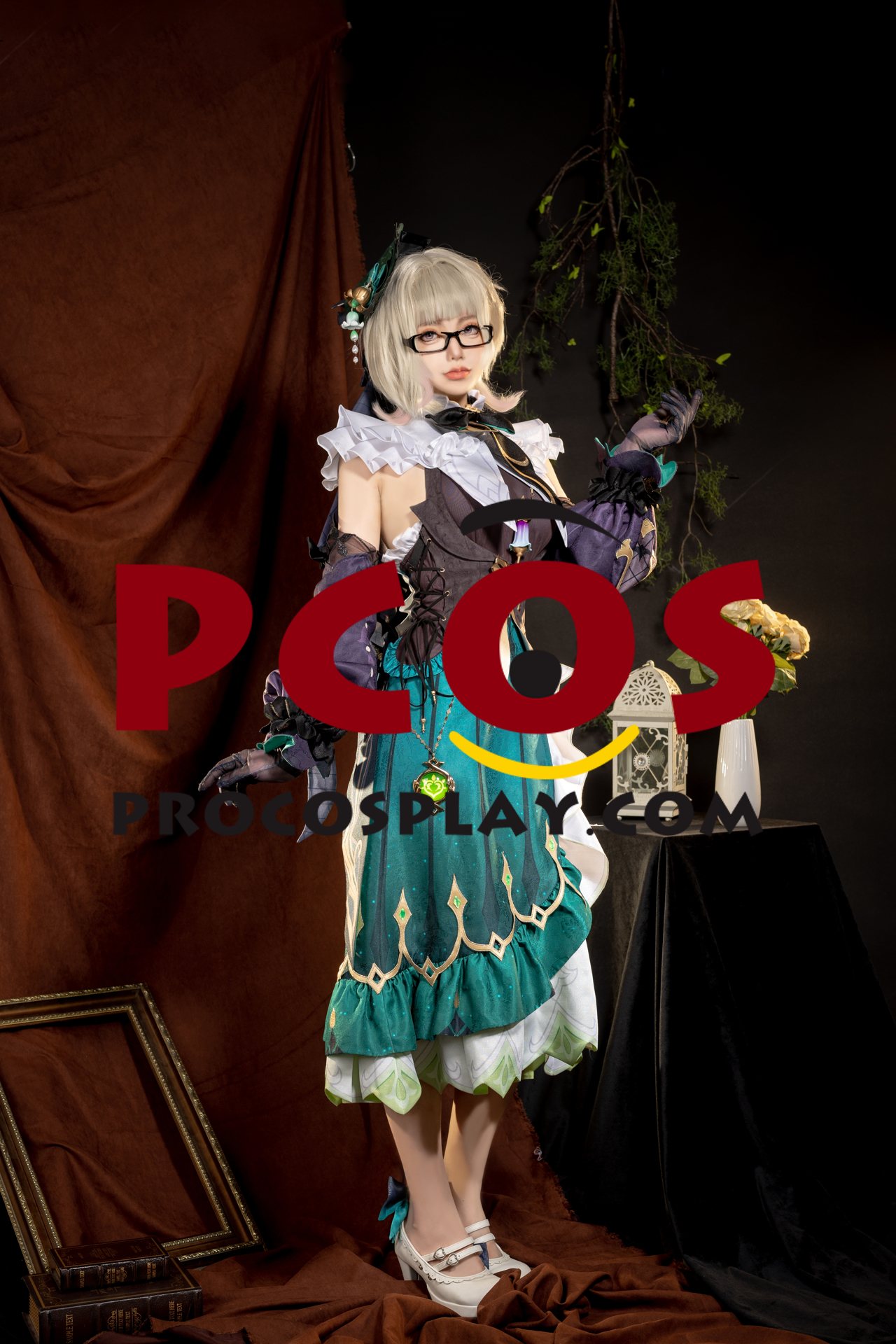 Game Genshin Impact Fontaine Perfume Designer Emilie Cosplay Costume C09124-AA