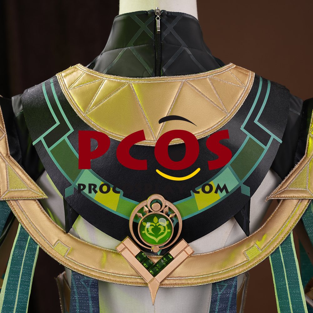 Game Genshin Impact Nefer Cosplay Costume C09730 Pleather Velvet Version