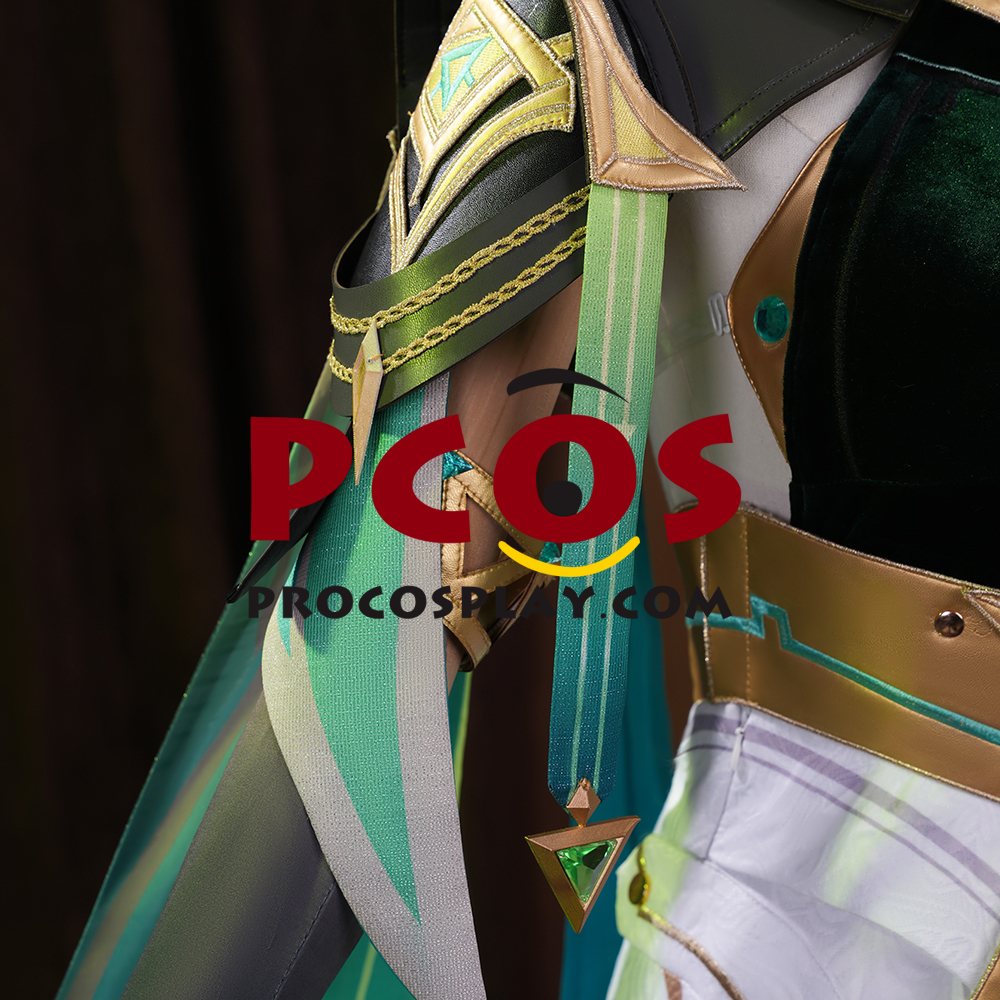 Game Genshin Impact Nefer Cosplay Costume C09730 Pleather Velvet Version