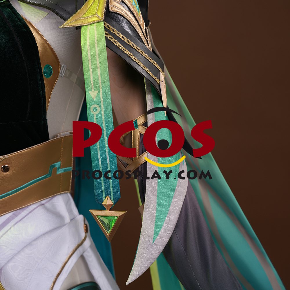 Game Genshin Impact Nefer Cosplay Costume C09730 Pleather Velvet Version
